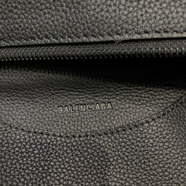 Balenciaga專櫃爆款荔枝紋黑色黑扣手袋手提包 638511 巴黎世家中號Neo Classic機車包 fyj1460